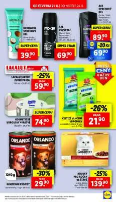 akční leták Lidl 21.8.2025-24.8.2025