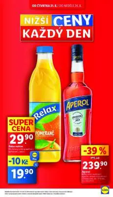 akční leták Lidl 21.8.2025-24.8.2025