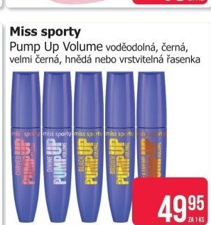 Řasenka Pump Up Booster Divine Volume Miss Sporty