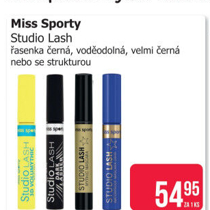 Řasenka voděodolná Studio Lash Miss Sporty