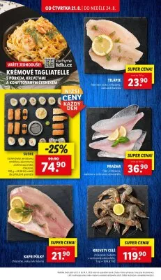 akční leták Lidl 21.8.2025-24.8.2025