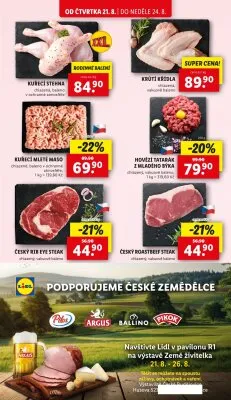 akční leták Lidl 21.8.2025-24.8.2025