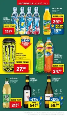 akční leták Lidl 21.8.2025-24.8.2025