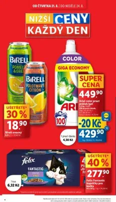 akční leták Lidl 21.8.2025-24.8.2025