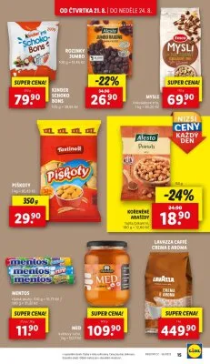 akční leták Lidl 21.8.2025-24.8.2025