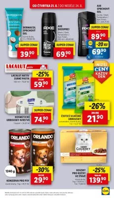 akční leták Lidl 21.8.2025-24.8.2025
