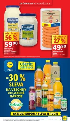 akční leták Lidl 21.8.2025-24.8.2025