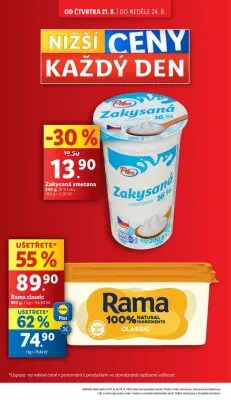 akční leták Lidl 21.8.2025-24.8.2025