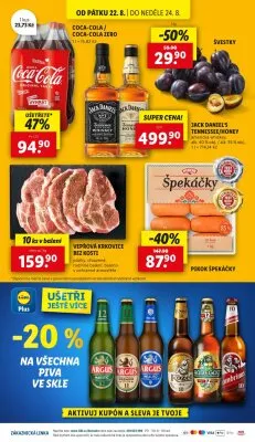 akční leták Lidl 21.8.2025-24.8.2025