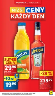 akční leták Lidl 21.8.2025-24.8.2025