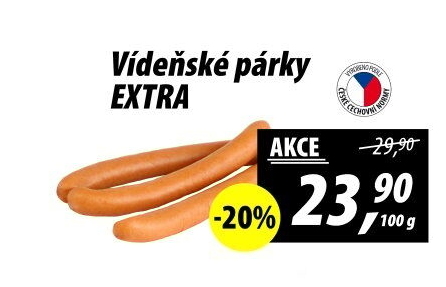 Párky vídeňské extra
