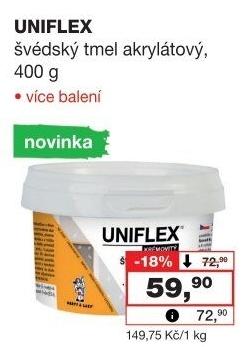 Akrylátový švédský tmel Uniflex