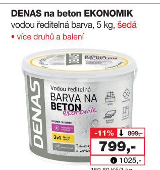 Barva na beton Ekonomik Denas