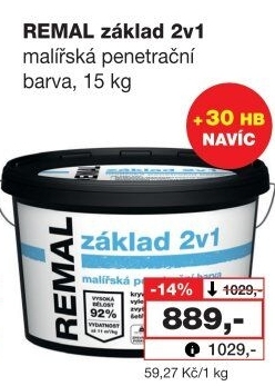 Barva penetrační 2v1 Základ Remal