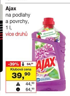 Čistič na podlahy Ajax