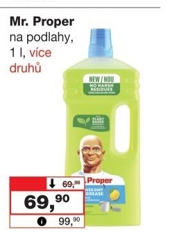 Čistič na podlahy Mr. Proper