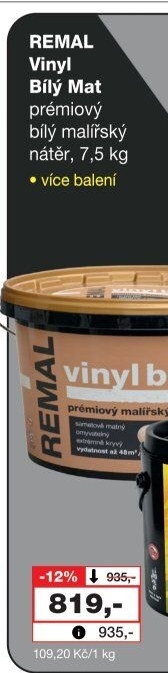 Interiérová barva Vinyl Remal