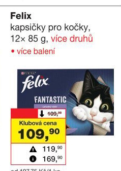 Kapsičky pro kočky Felix Purina