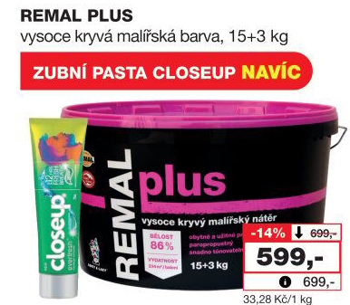 Malířský nátěr Plus Remal