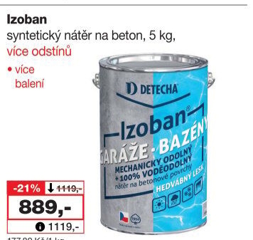 Nátěr na beton Izoban Detecha