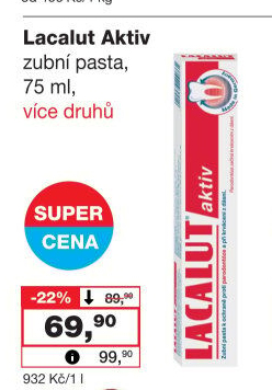 Pasta na zuby Aktiv Lacalut