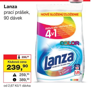 Prací prášek Lanza