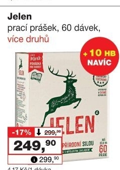 Prací prášek mýdlový Jelen