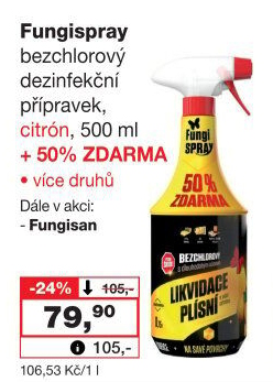 Přípravek proti plísním Fungispray