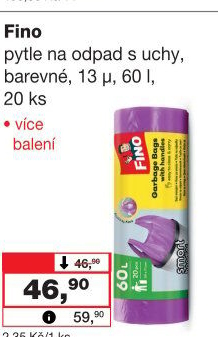 Pytle na odpadky 60 l Fino