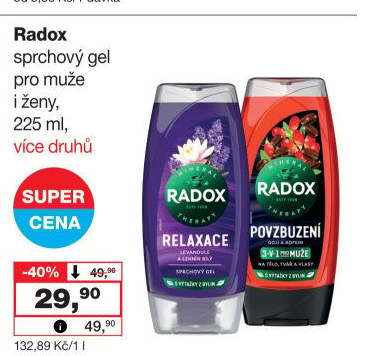 Sprchový gel Radox