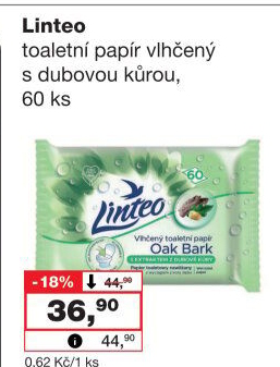 Toaletní papír vlhčený Linteo