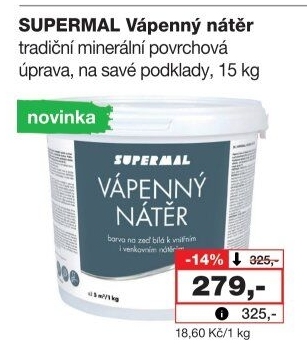 Vápenatý nátěr Supermal