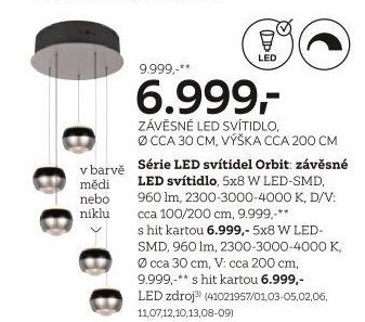 ZÁVĚSNÉ LED SVÍTIDLO