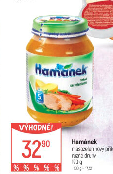 Příkrm masozeleninový Hamánek
