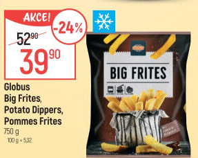 Potato Dippers mražené Globus