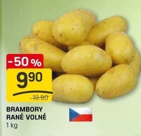 Brambory konzumní rané