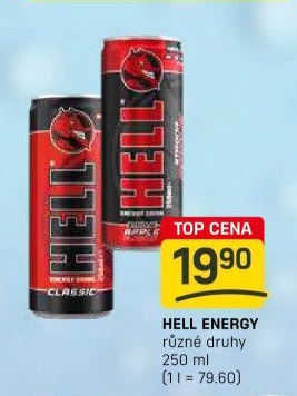 Energetický nápoj Hell