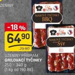 Grilovací tyčinky Maso Příbram