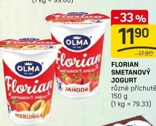Jogurt smetanový Florian Olma