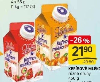 Kefírové mléko ochucené Mlékárna Valašské Meziříčí