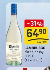 Lambrusco Riunite