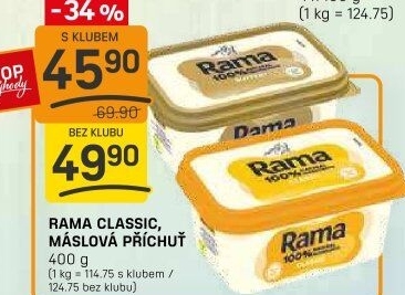 Margarín máslová příchuť Rama
