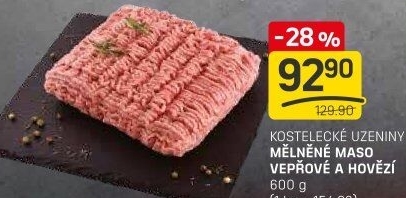 Mělněné maso mix Kostelecké uzeniny