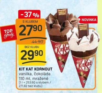 Nanuk kornout Kit Kat Nestlé