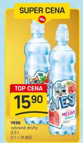 Ochucená voda dětská YESs