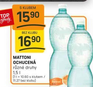 Ochucená voda Mattoni