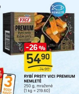 Rybí prsty nemleté mražené Vici Premium