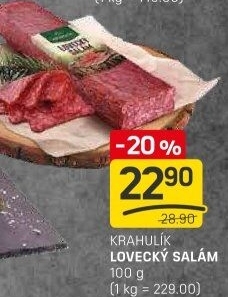 Salám lovecký Krahulík