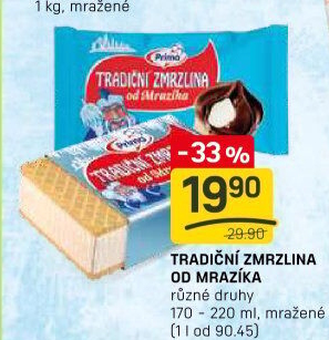 Tradiční zmrzliny od Mrazíka Prima