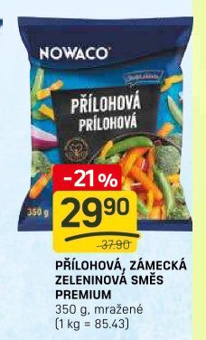 Zámecká zeleninová směs mražená Premium Nowaco